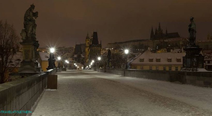 Winter on the Charles Bridge