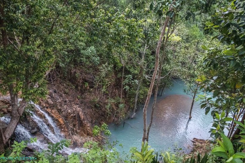 At the very end of the territory there is a waterfall