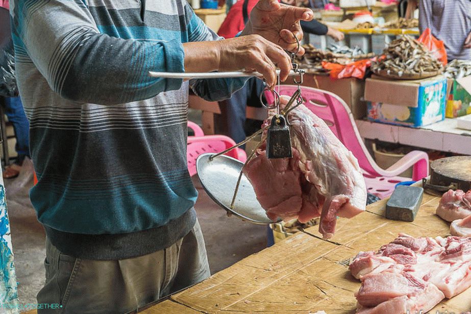 Market scales with weights