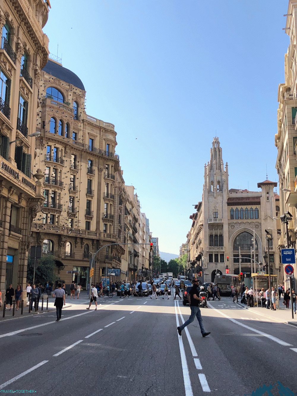 Shopping streets in Barcelona