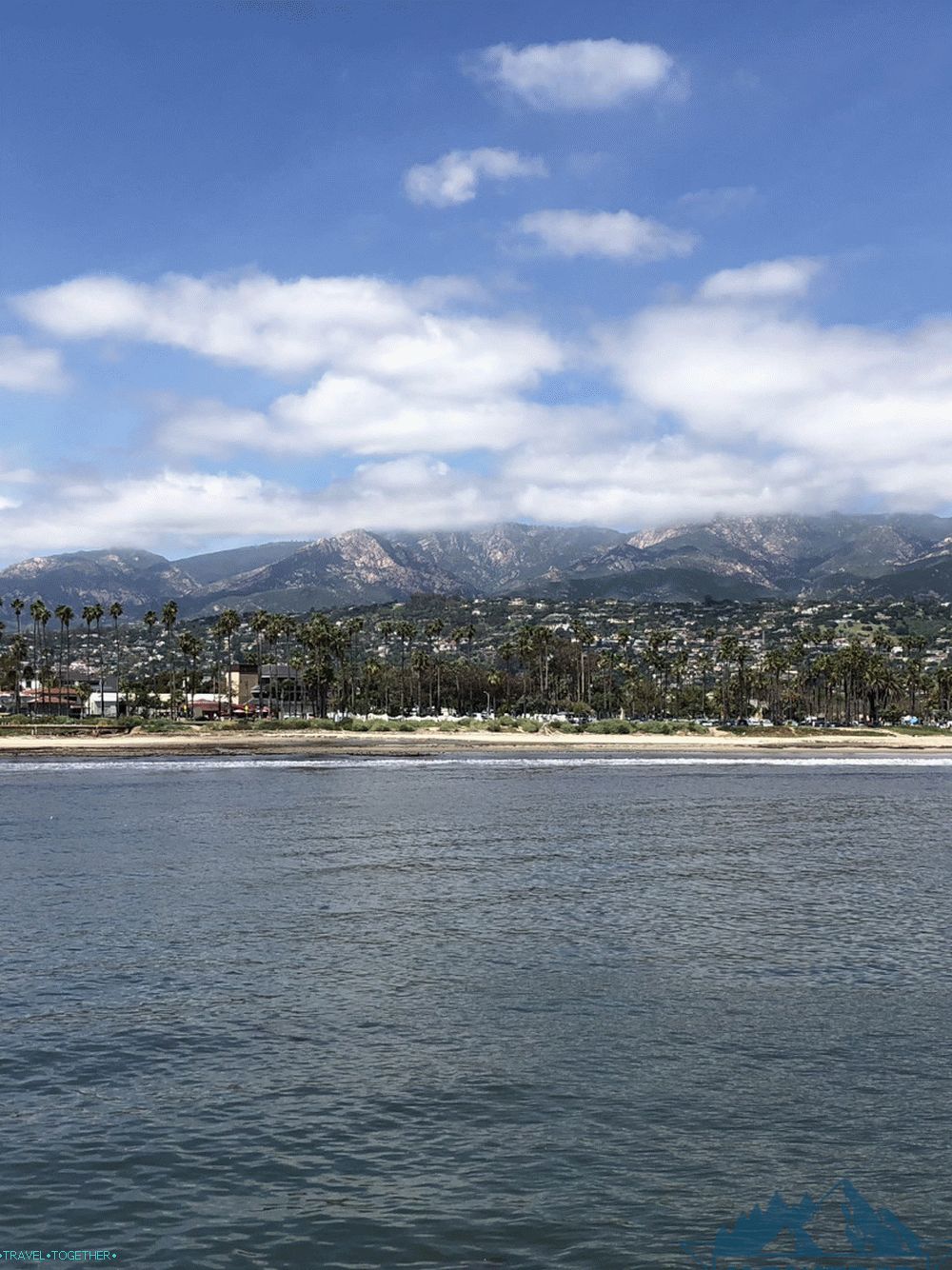 Beach line of the Pacific