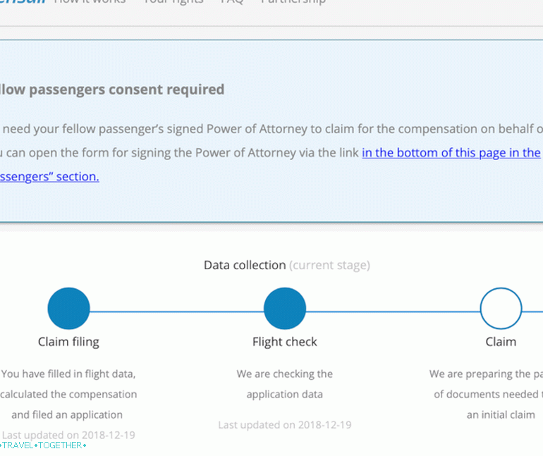 Compensair - the process of refunding a flight delay