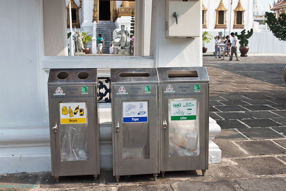 Waste separation in Thailand