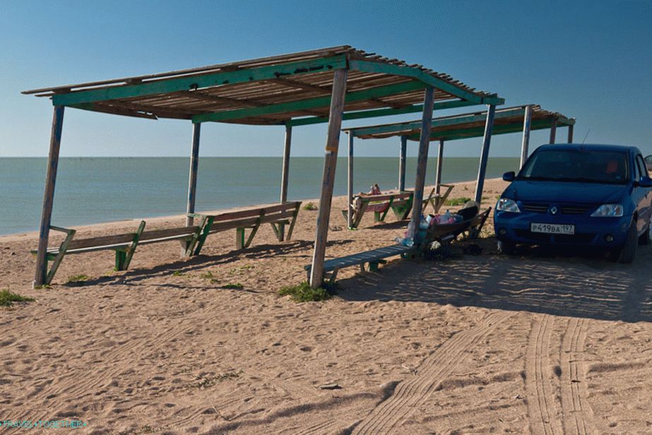 Free place on the shore of the Azov Sea