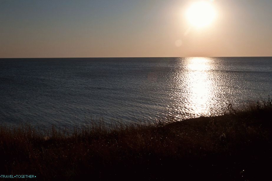 Typical sunset on the Azov Sea