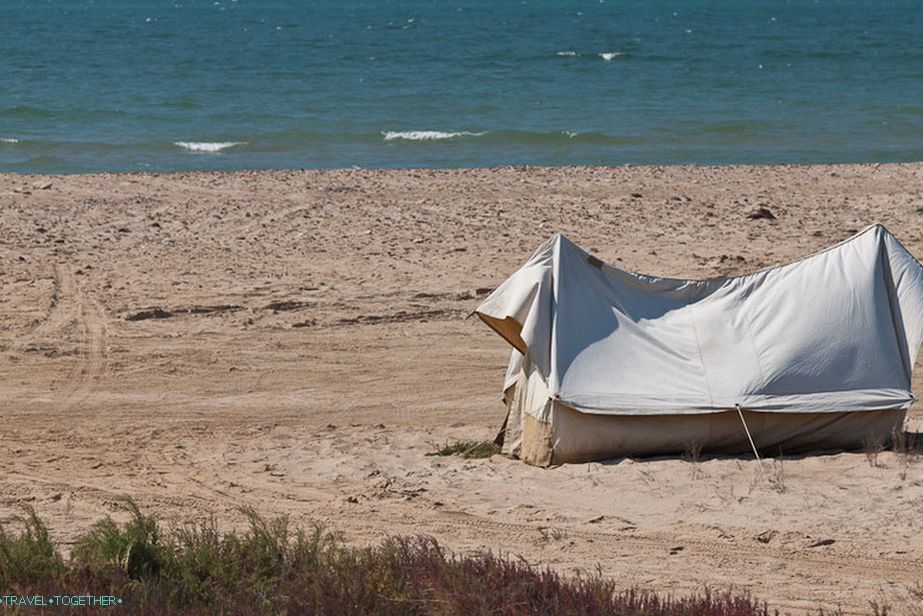 Tents on the beach