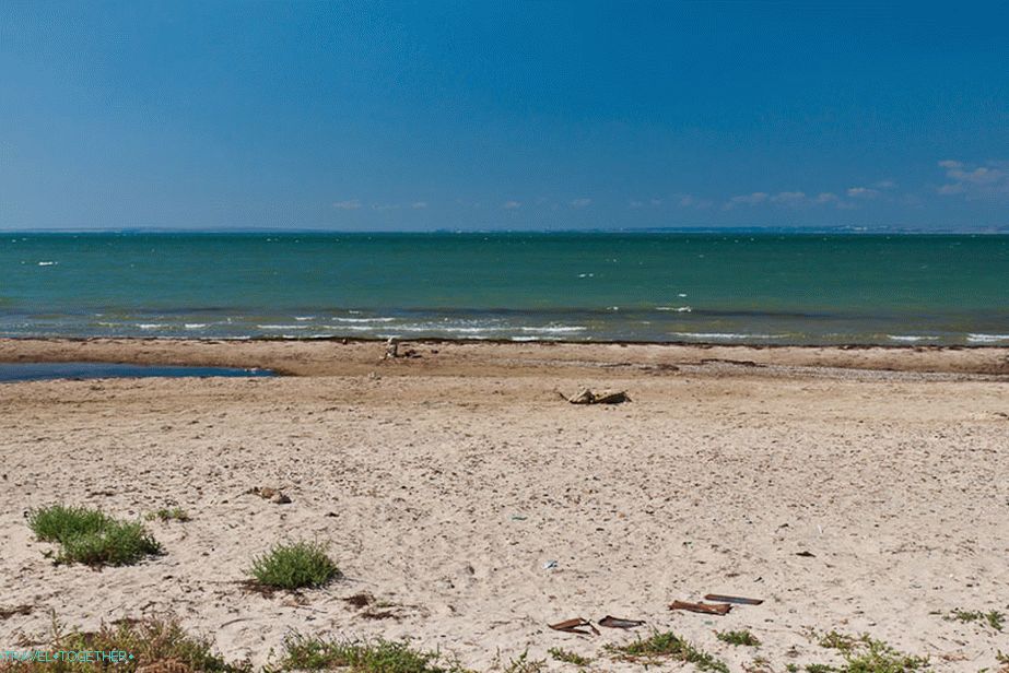 Sandy spit beach