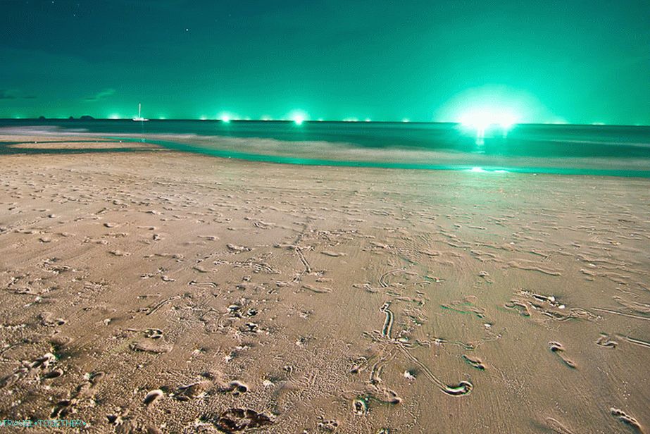 Space landscape on the island of Koh Chang in Thailand