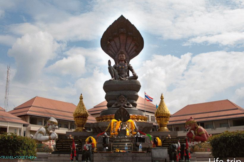Sitting Buddha in Krabi Town