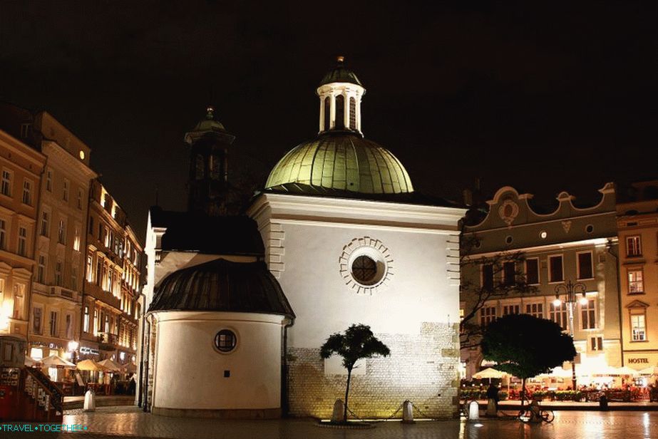 The historical center of Krakow