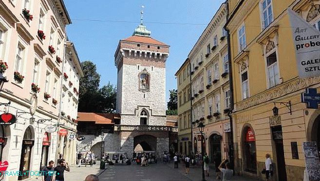 Florian's Gate in Krakow