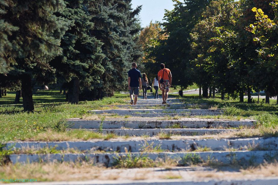 Ladder near the fortress wall