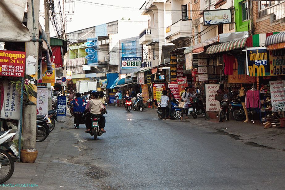 The view from the window on Chiang Mai