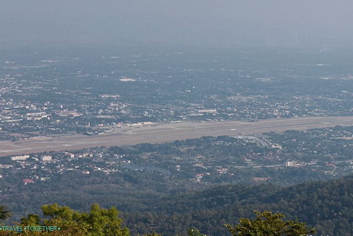 View from Doi Suthep Mountain to Chiang Mai