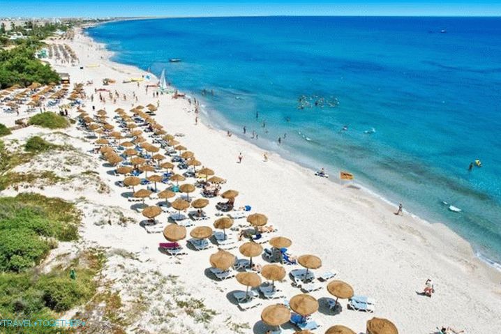 Tunisia, famous for its snow-white beaches