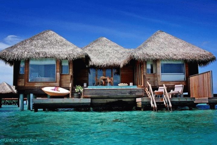 Indonesia, Bungalows right on the water