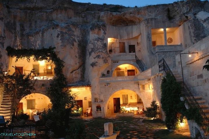 Turkey, visit Cappadocia - here the city is carved right in the rocks