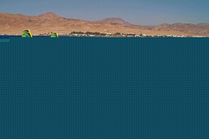 Egypt, in Dahab, you can do active sports