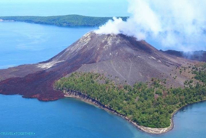 Indonesia, Krakatau volcano on Sumatra Island