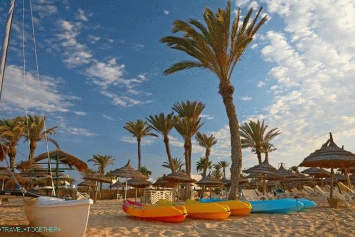 Tunisia, the beaches of the resort of Sousse