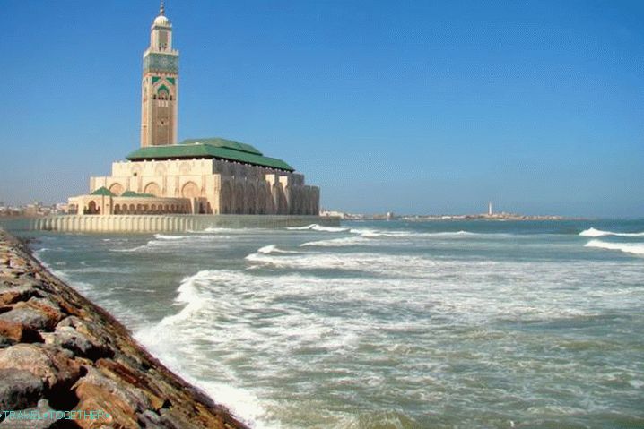 Morocco, Hassan Mosque in Casablanca