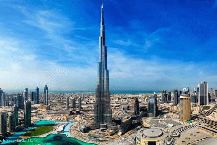 UAE, Dubai - a modern city in the middle of the desert with the highest skyscrapers in the world