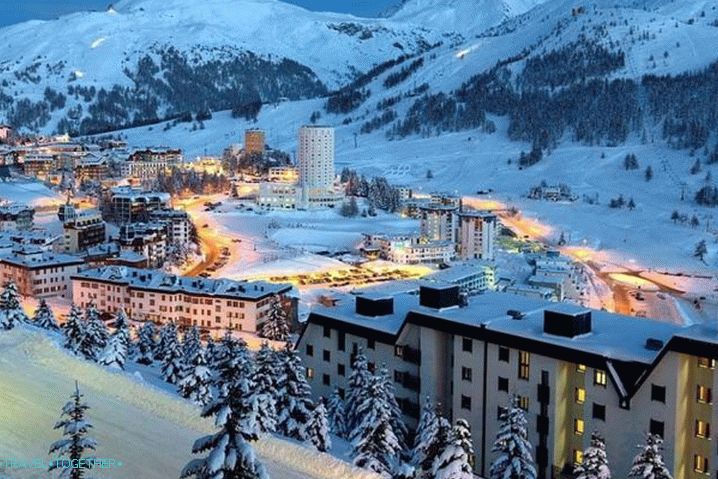 Andorra, in the winter there is a mild climate