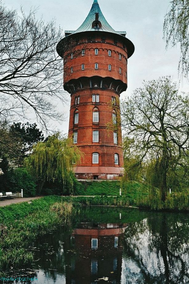 Old water tower in Cuxhaven