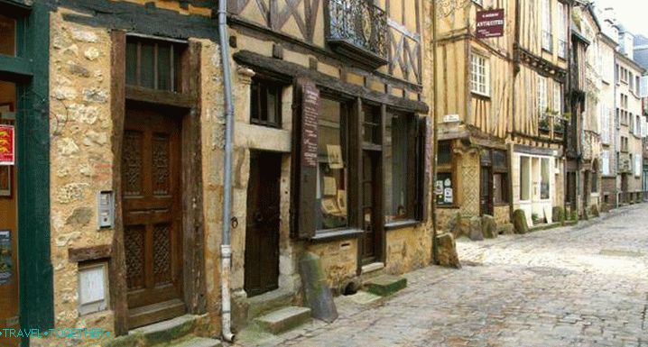 The historic center of Le Mans