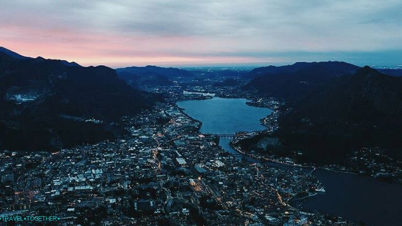Panorama of Lecco