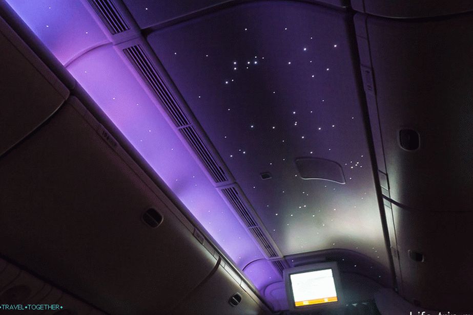 Starry Sky in Emirates Airplanes