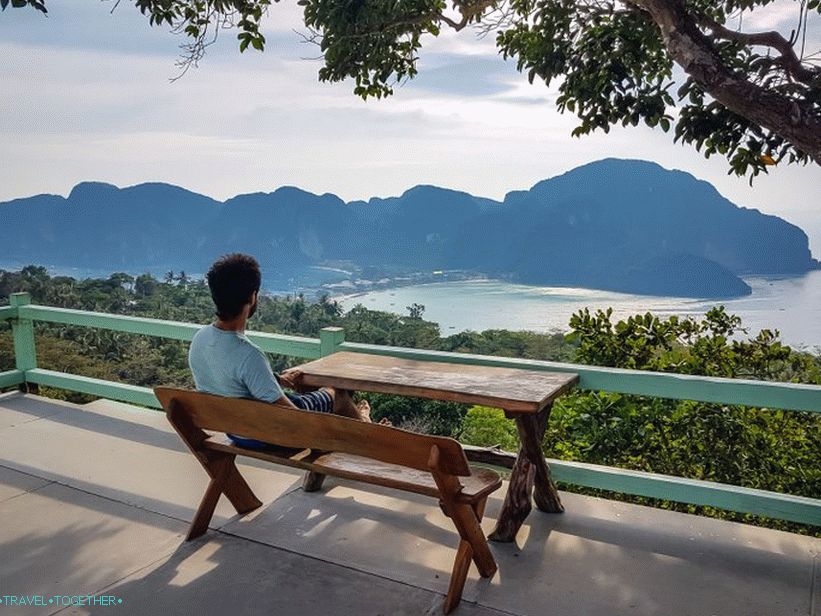 The best viewing platforms on Phi Phi Island - viewpoints 1, 2 and 3