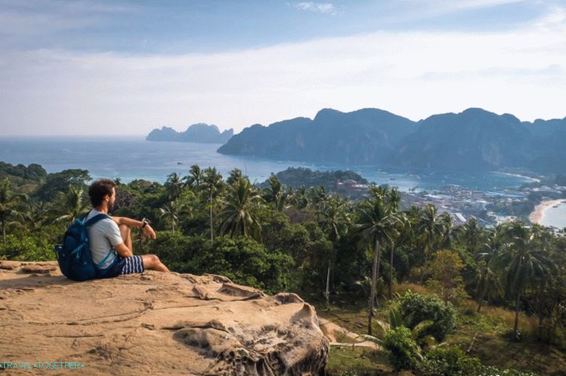 The best viewing platforms on Phi Phi Island - viewpoints 1, 2 and 3
