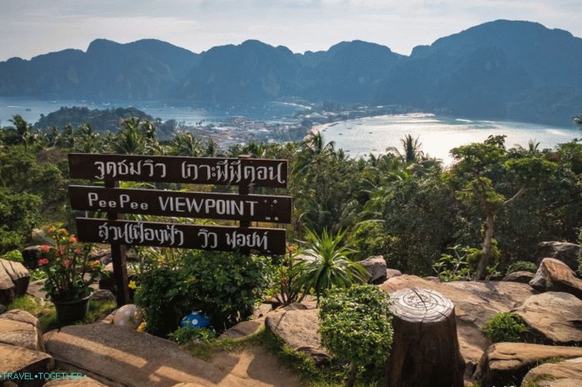 This is the main observation deck on Phi Phi