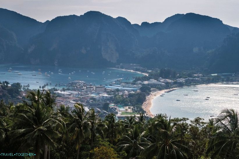 The best viewing platforms on Phi Phi Island - viewpoints 1, 2 and 3