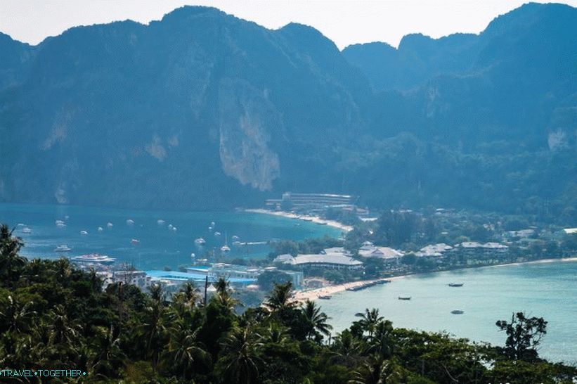 The best viewing platforms on Phi Phi Island - viewpoints 1, 2 and 3
