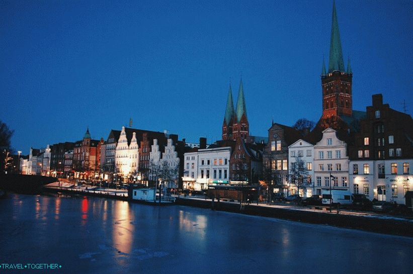 Altstadt, Lübeck. View from the River Trave