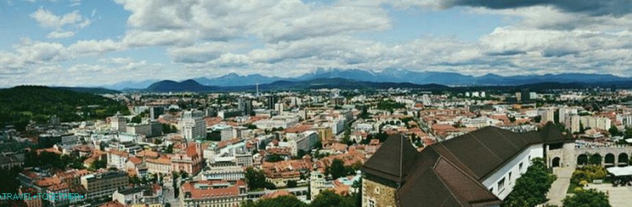 Panorama of Ljubljana