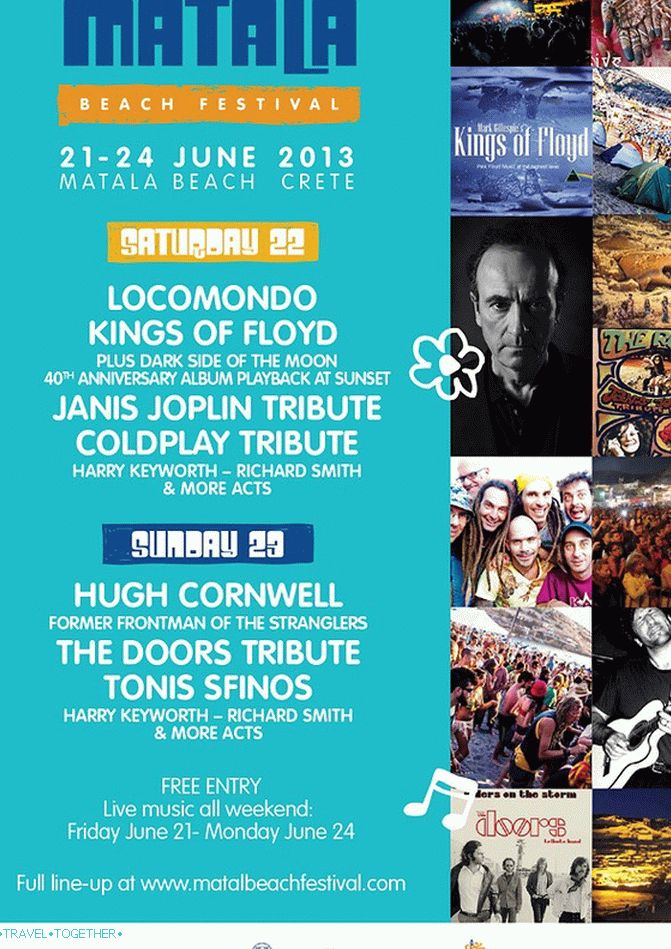 Make love, not war or Matala Beach Festival