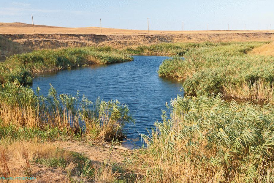 Fresh lake on the way
