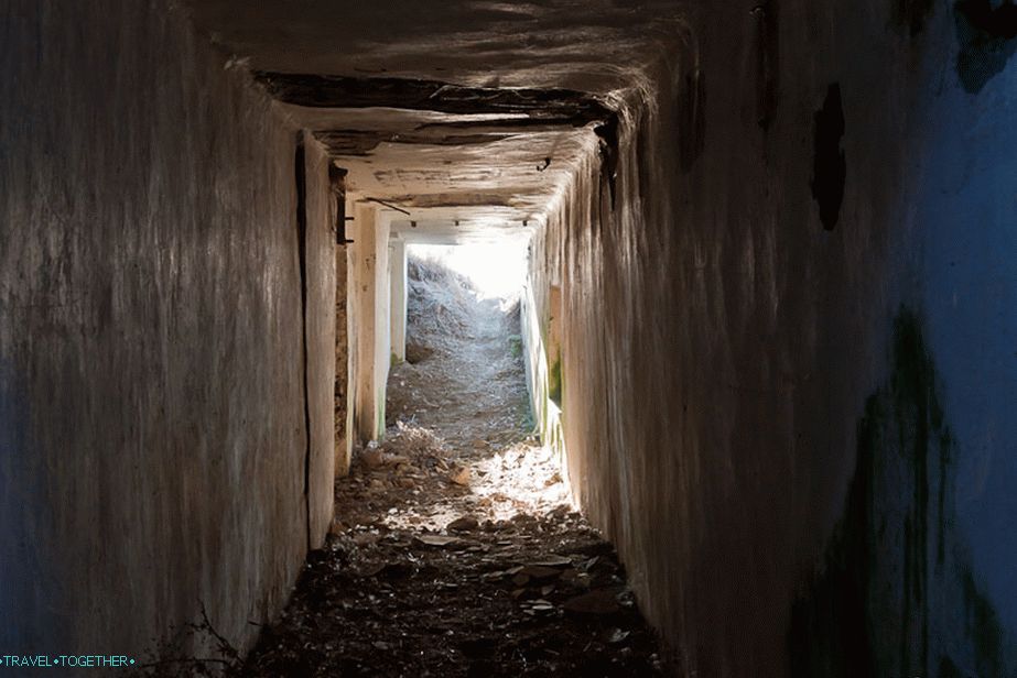 Partially buried way out