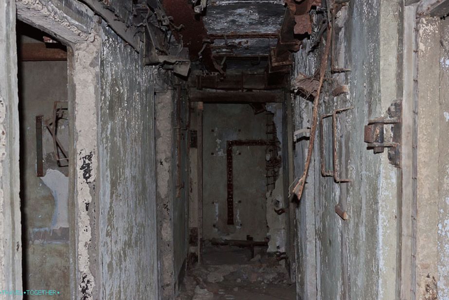 The remains of an artillery fort