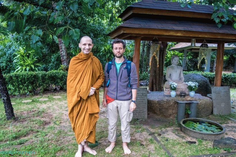 I am with Ajahn Hubert