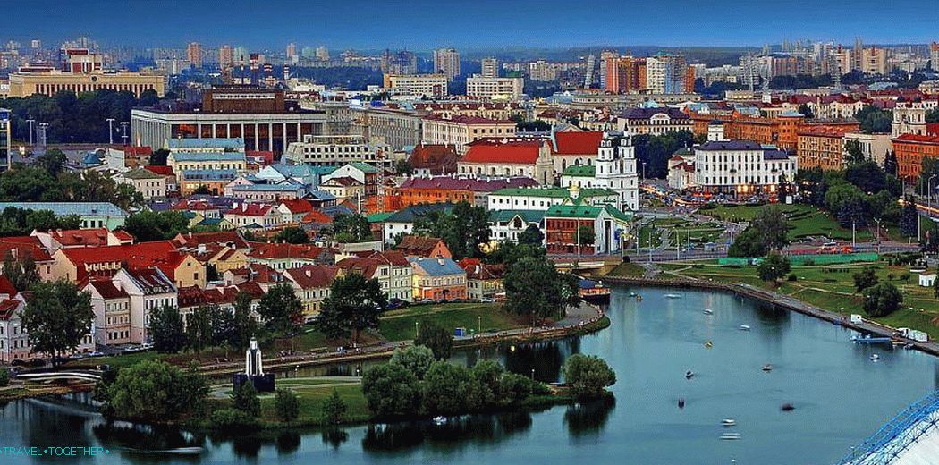 The historical center of Minsk