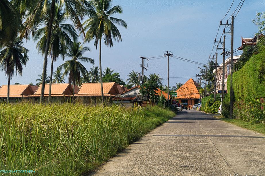 Around a lot of greenery and the streets are almost deserted