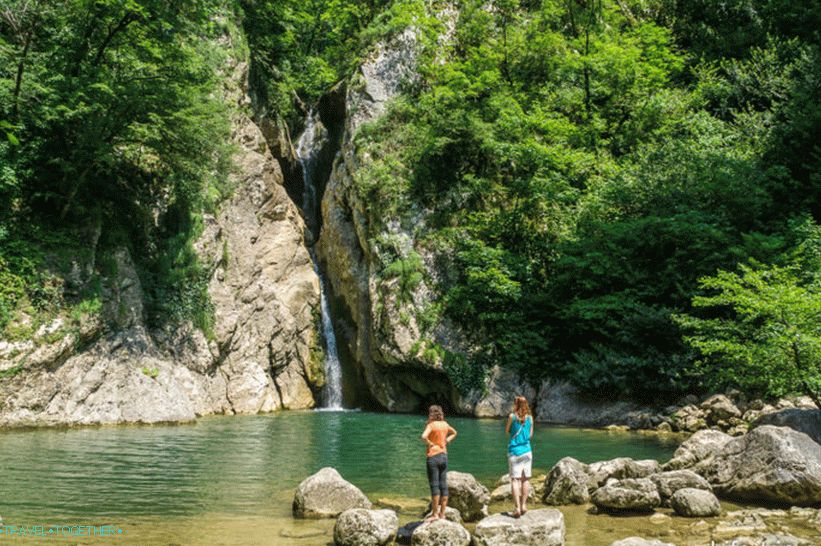 Agursky waterfall in Sochi
