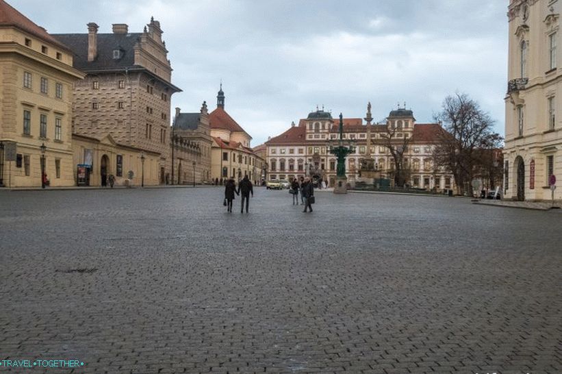 Hradčanska square in Prague Castle