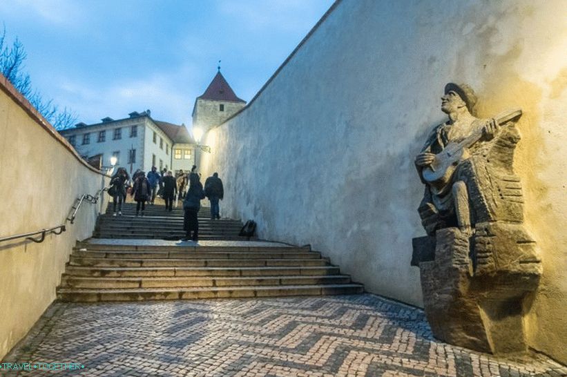 Old castle stairs