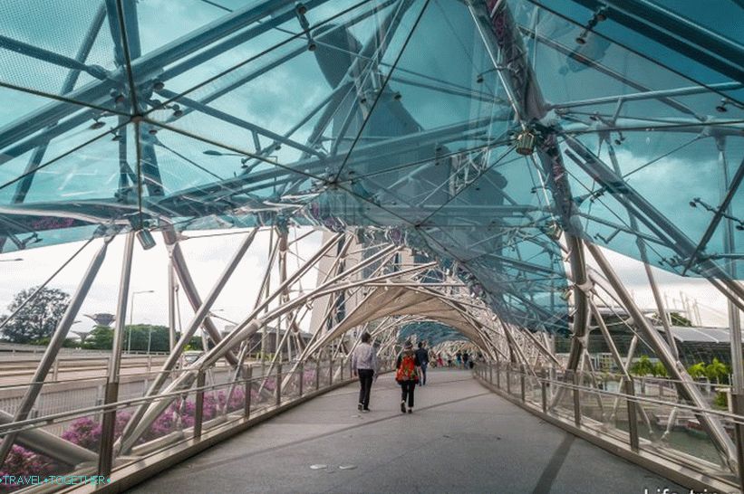 Helix Bridge in Singapore - as a DNA molecule