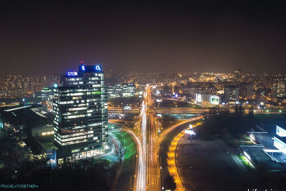 View from the lookout in the direction of the sleeping area Petrzalka